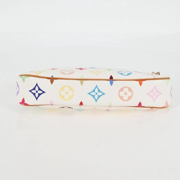 LOUIS VUITTON Monogram Multicolor Pochette Pouch White M92649 LV Auth 135504V - Picture 7 of 16